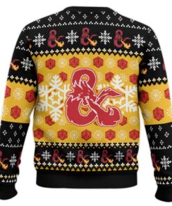 Alternative view of Guess I'll Die Dungeons & Dragons Ugly Christmas Sweater