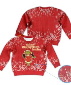Alternative view of Guinness Grnch The Most Wonderful Time For A Beer Ugly Christmas Sweater