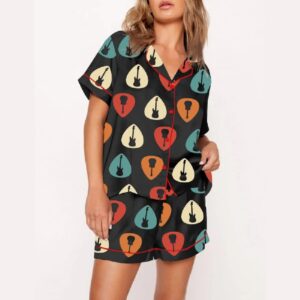 Alternative view of Guita Music Art Print Pajama Set