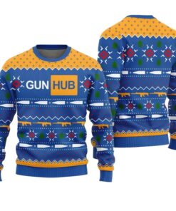 Gun Hub Funny Ugly Christmas Sweater 