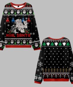 Hail Santa Claus Ugly Sweater 2025 Christmas 