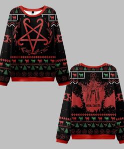 Hail Santa Occult Ugly Sweater 2025 Christmas 