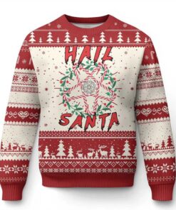 Hail Santa Ugly Christmas Sweater 