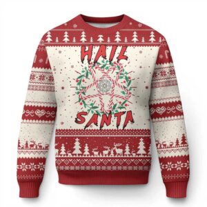 Hail Santa Ugly Christmas Sweater - Grishko.com