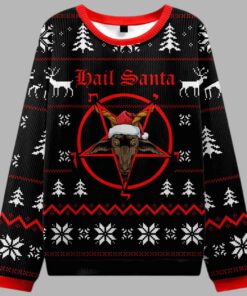 Alternative view of Hail Santa Ugly Christmas Sweater