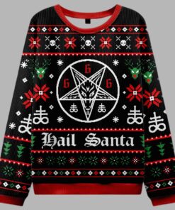 Alternative view of Hail Santa Ugly Sweater Christmas