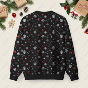 Alternative view of HAL 9000 Ugly Christmas Fuzzy Fleece Sweatshirt