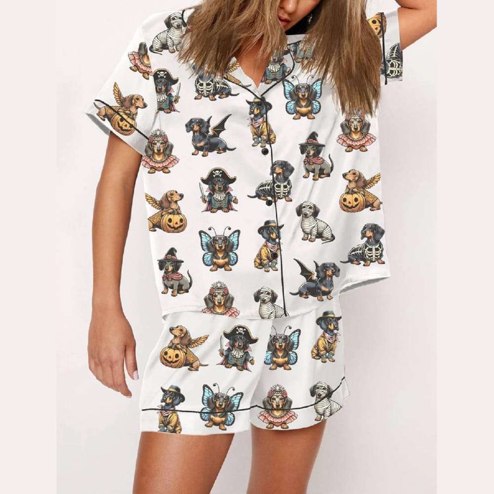 Halloween Dachshund Pajama Set