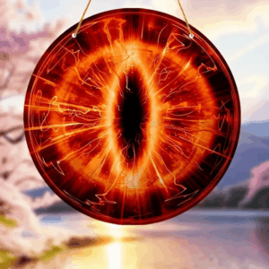 Alternative view of Halloween Gifts For Fans Stained Glass Ornament 05acxx250824