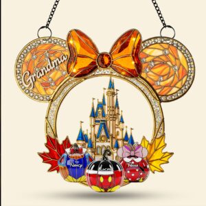 Alternative view of Halloween Grandma Suncatcher Ornament - Personalized Gifts For Grandma 03ohti070825