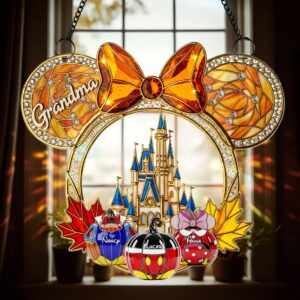 Halloween Grandma Suncatcher Ornament - Personalized Gifts For Grandma 03ohti070825