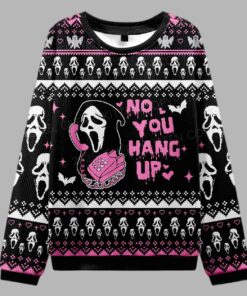 Alternative view of Halloween No You Hang Up Ugly Christmas Sweater