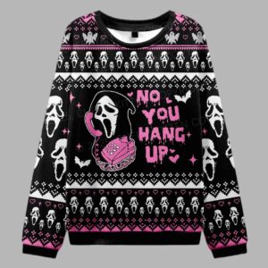 Alternative view of Halloween No You Hang Up Ugly Christmas Sweater - gullprint.com