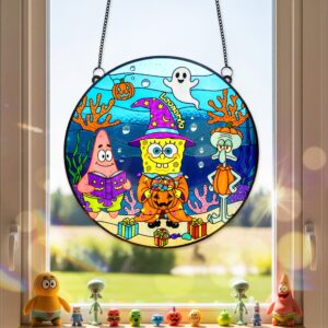 Alternative view of Halloween Suncatcher Ornament - Personalized Gifts For Halloween 04PAMG120825