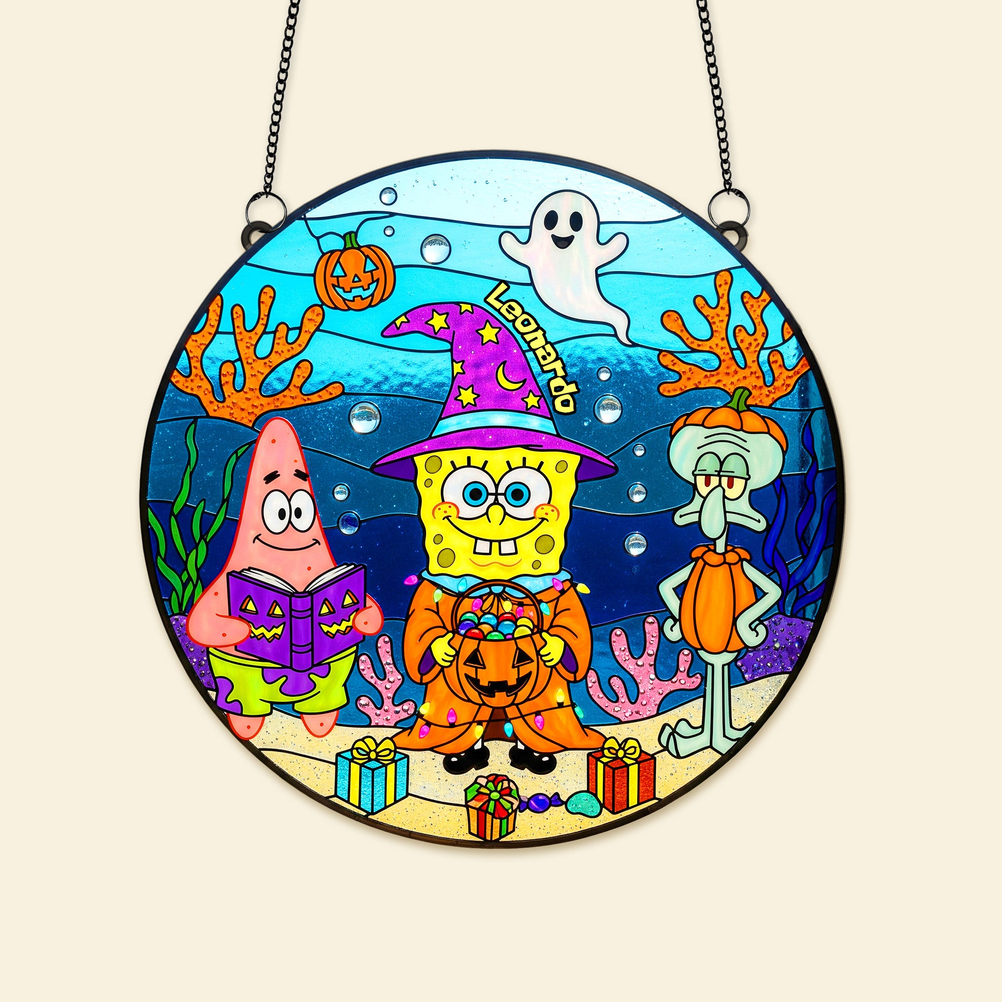 Halloween Suncatcher Ornament - Personalized Gifts For Halloween 04PAMG120825 - Image 3