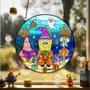 Halloween Suncatcher Ornament - Personalized Gifts For Halloween 04PAMG120825