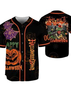 Halloween Take Me To Hometown Custom Baseball Jersey
