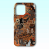 Halloween IPhone Case, Cute Ghost Case iphone, Retro Postage Stamp Case, Spooky Gothic Phone Cover, iPhone 16 15 14 13 12 11 Pro Max
