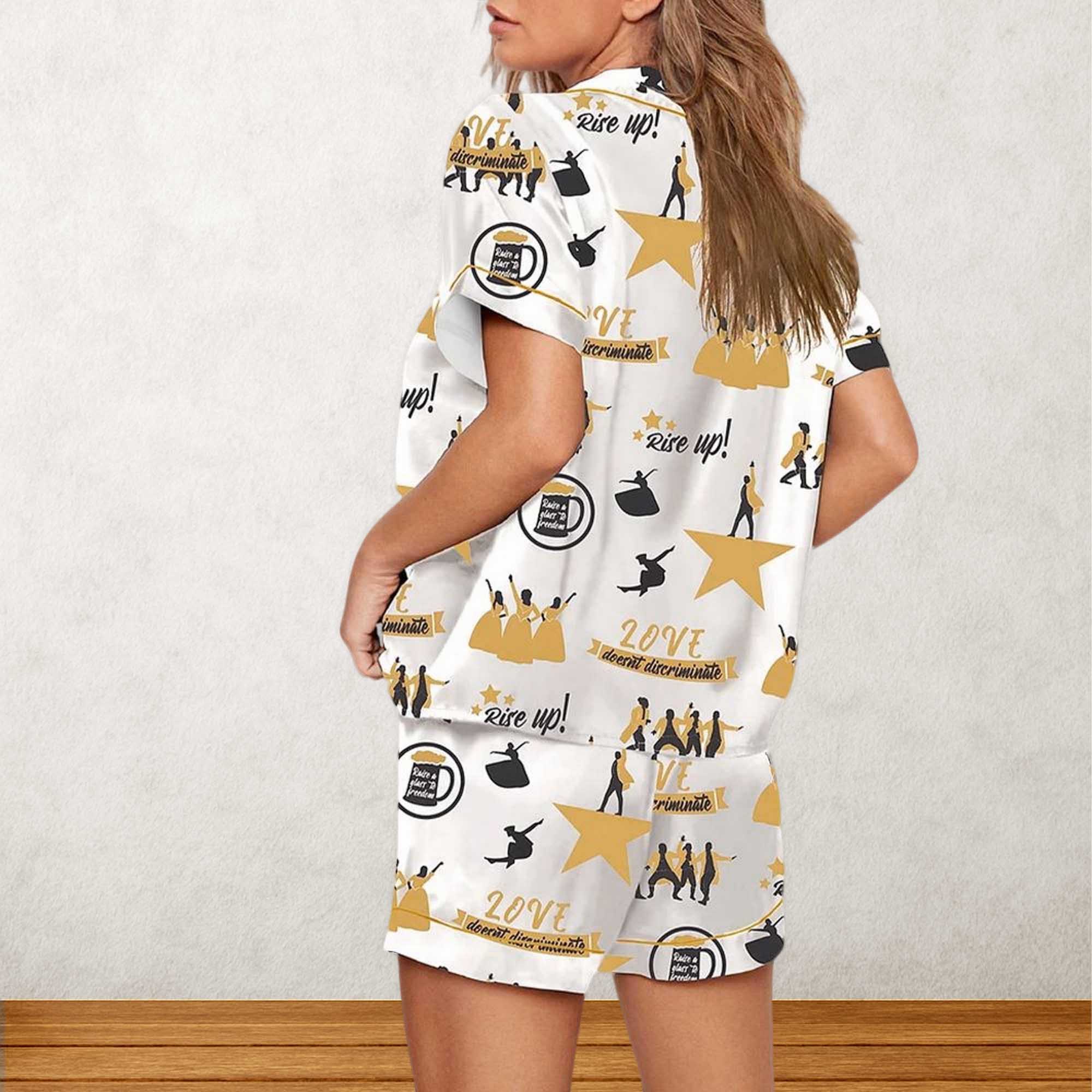 Hamilton The Musical Inspired Shows Print Pajama Set For Women - Image 2