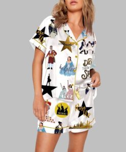 Alternative view of Hamilton The Musical Inspired Tour Print Pajama Set