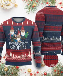 Hanging With My Gnomies Ugly Christmas Sweater 