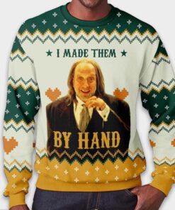 Alternative view of Hanson Scary Movie I Made Them By Hand Ugly Christmas Sweater