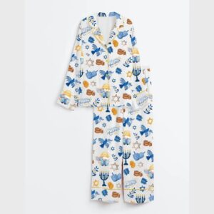 Alternative view of Hanukkah Satin Pajama Set