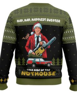 Alternative view of Hap Hap Happiest Sweater This Side Of The Nuthouse National Lampoon's Christmas Vacation Ugly Christmas Sweater