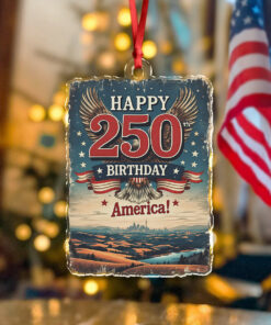 Happy 250 Birthday America Acrylic Ornament