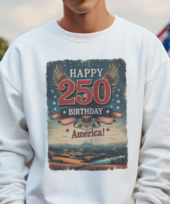 Alternative view of Happy 250 Birthday America Shirt