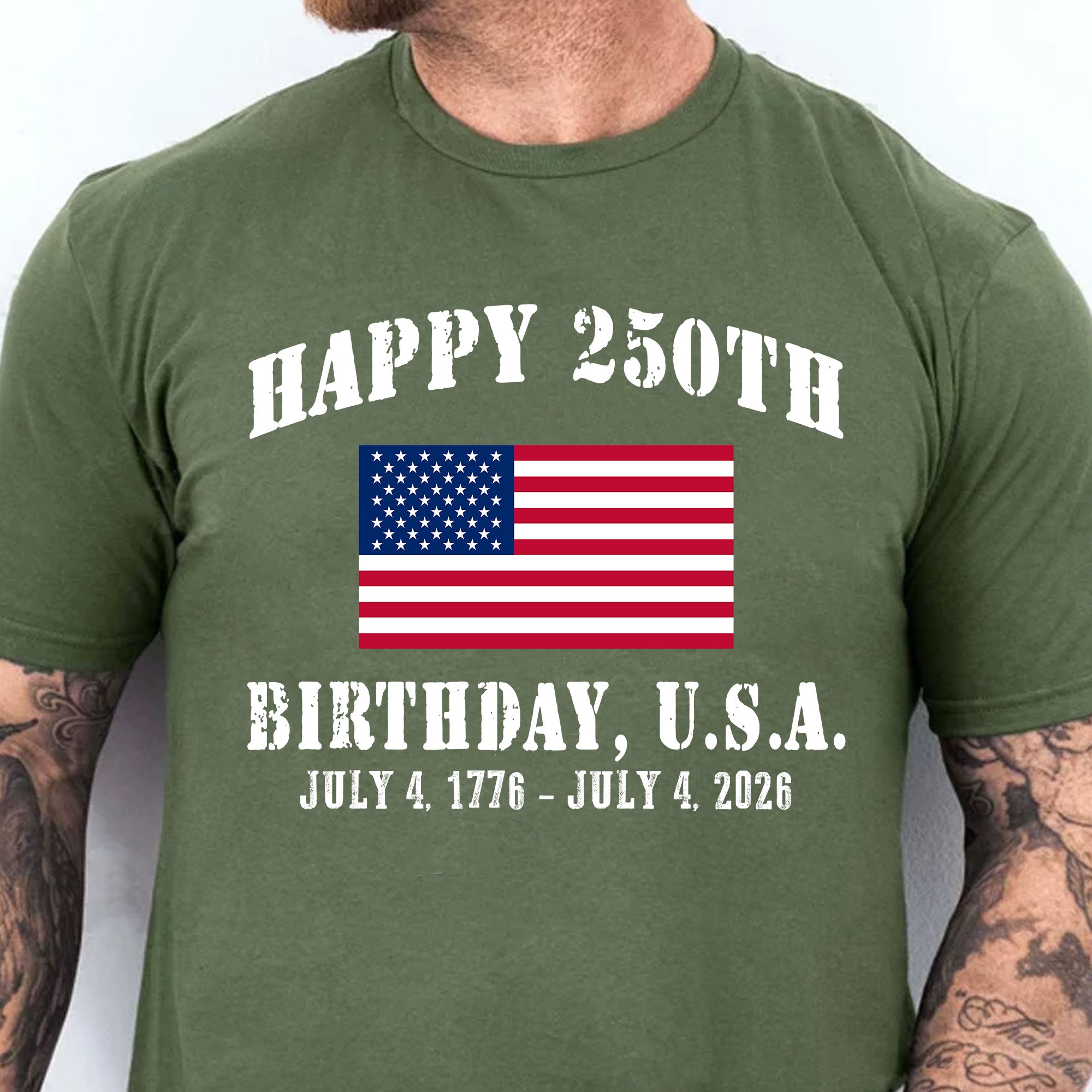 Happy 250 Years Birthday USA Shirt | Patriotic 4th of July 1776–2026 T-Shirt | America 250th Anniversary | Independence Day Shirt 682478 - Image 3