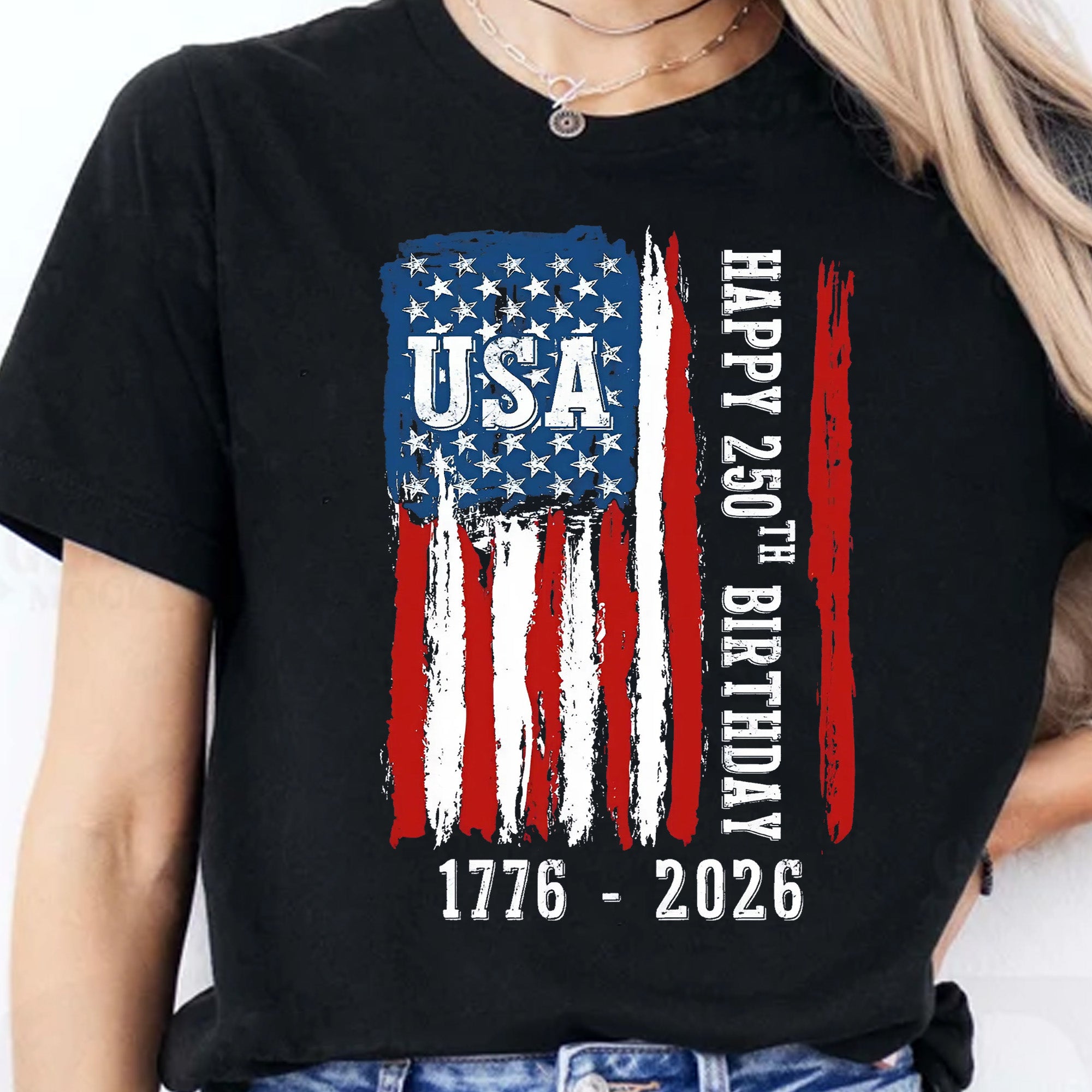 Happy 250 Years Birthday USA Shirt | Patriotic 4th of July 1776–2026 T-Shirt | America 250th Anniversary | Independence Day Shirt 682483 - Image 6