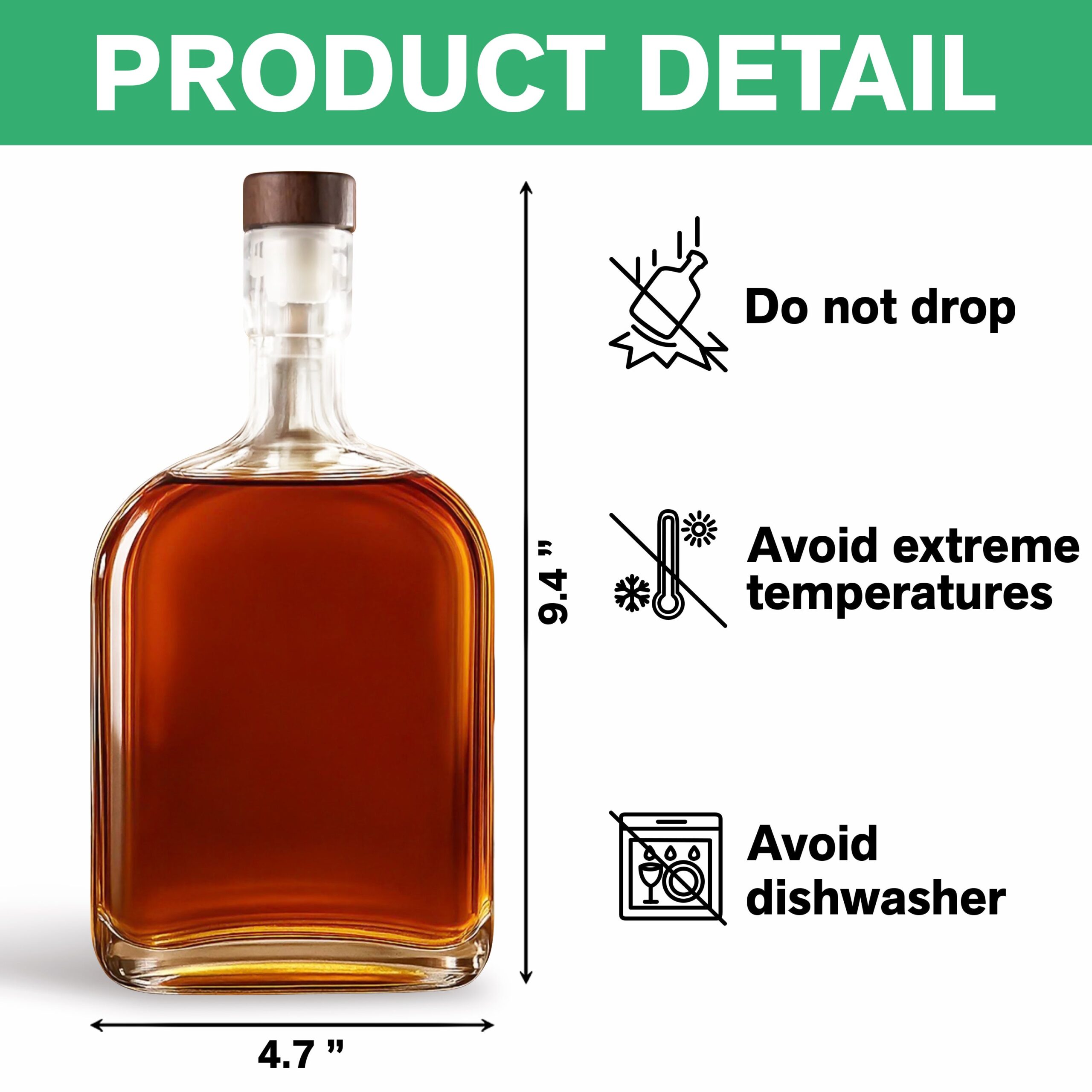 Happy 250th Birthday America Flag Whiskey Bottle - Image 7