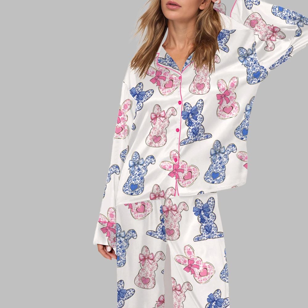 Happy Easter Pajama Set For Women - Image 2