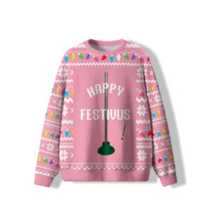Alternative view of Happy Festivus Ugly Sweater 2025 Christmas - Grishko.com