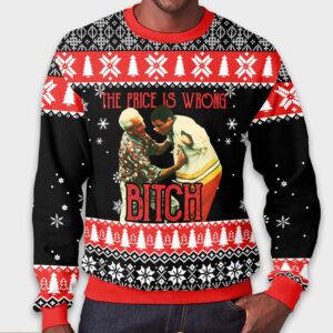 Alternative view of Happy Gilmore The Price Is Wrong Bitch Ugly Christmas Sweater