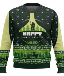 Happy Halo-days Halo Ugly Christmas Sweater