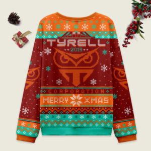 Alternative view of Happy Replicant Xmas Red Ugly Christmas Sweater Sweatshirt