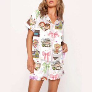 Alternative view of Happy Valentine Movie Cartoon Pajama Set