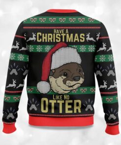 Alternative view of Have A Christmas Like No Otter Ugly Christmas Sweater