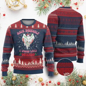 Have Yourself Spooky Little Gothmas Ugly Christmas Sweater - Grishko.com