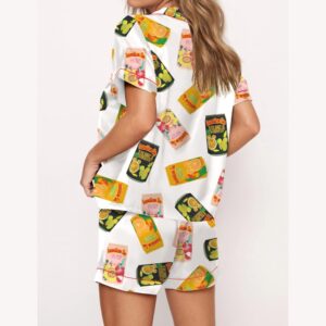 Alternative view of Hawaiian Drinks Satin Pajama Set