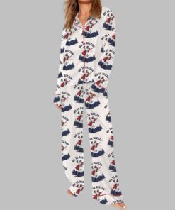 Alternative view of He Is Rizzin Jesus Pajama Set