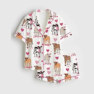 Alternative view of Healthcare Nurse Valentine's Day Gift Art Print Pajama Set