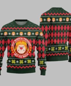Heat Miser for President Ugly Sweater Christmas 2025 