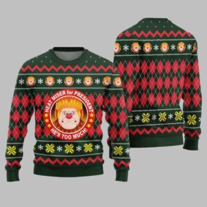 Heat Miser for President Ugly Sweater Christmas 2025 - Grishko.com
