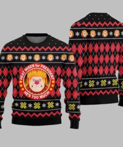 Alternative view of Heat Miser for President Ugly Sweater Christmas 2025 