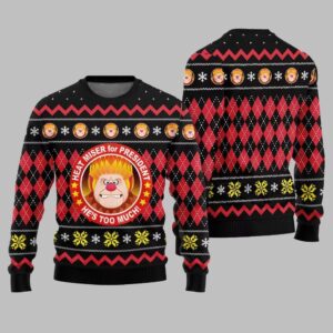 Alternative view of Heat Miser for President Ugly Sweater Christmas 2025 - Grishko.com