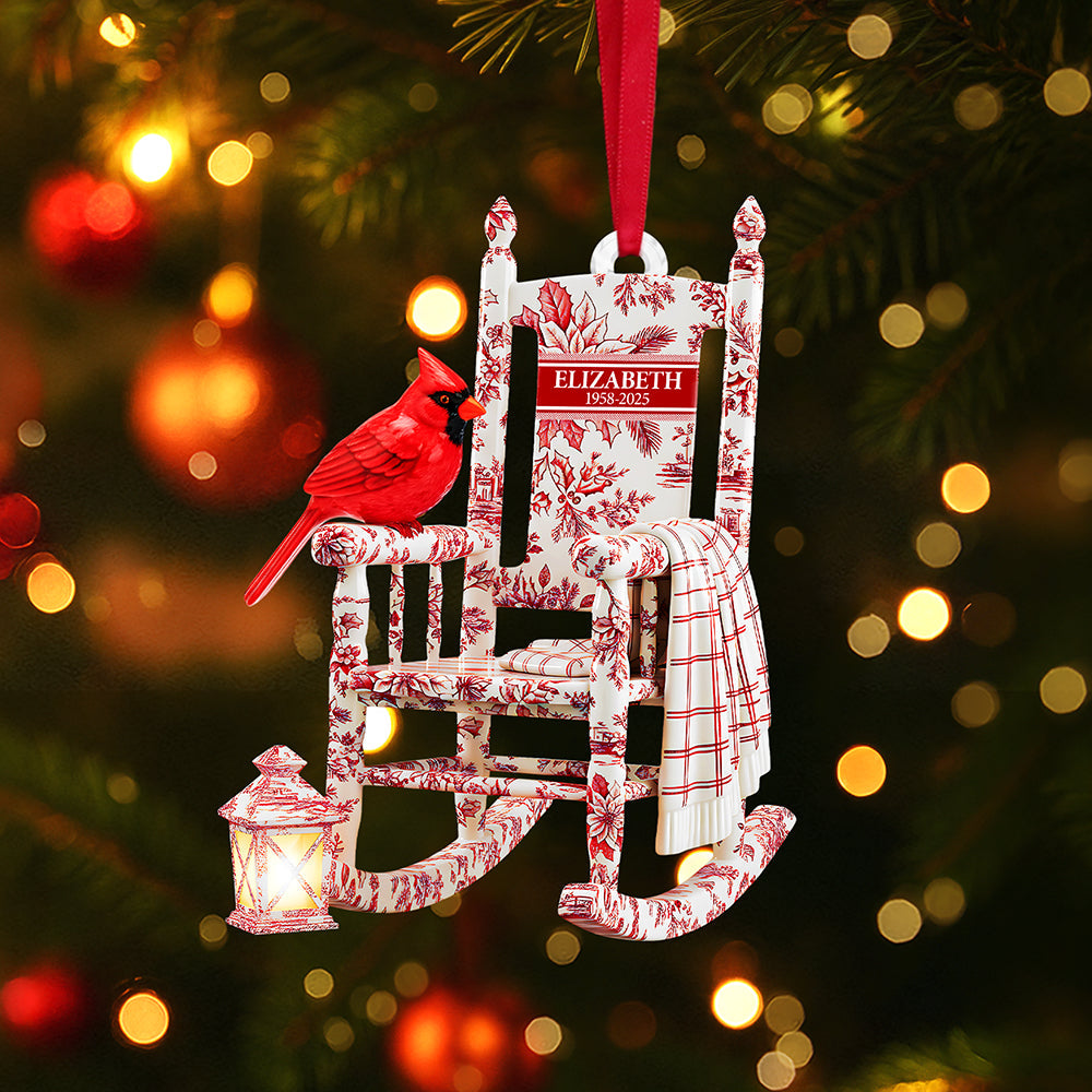 Heaven Cardinal Toile de Jouy Ornament - Personalized Gifts For Loved Ones 04pgta060925 - Image 3