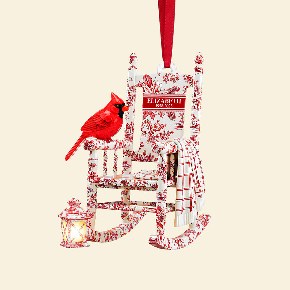 Heaven Cardinal Toile de Jouy Ornament - Personalized Gifts For Loved Ones 04pgta060925 - Image 4